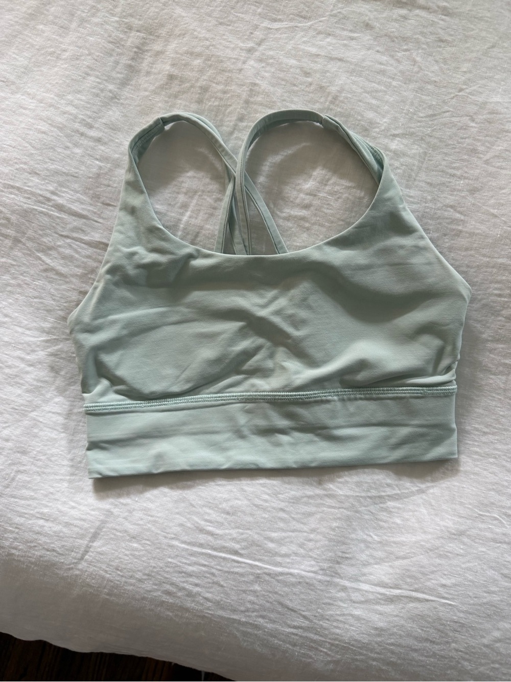 Lululemon mint green long line energy bra size 6